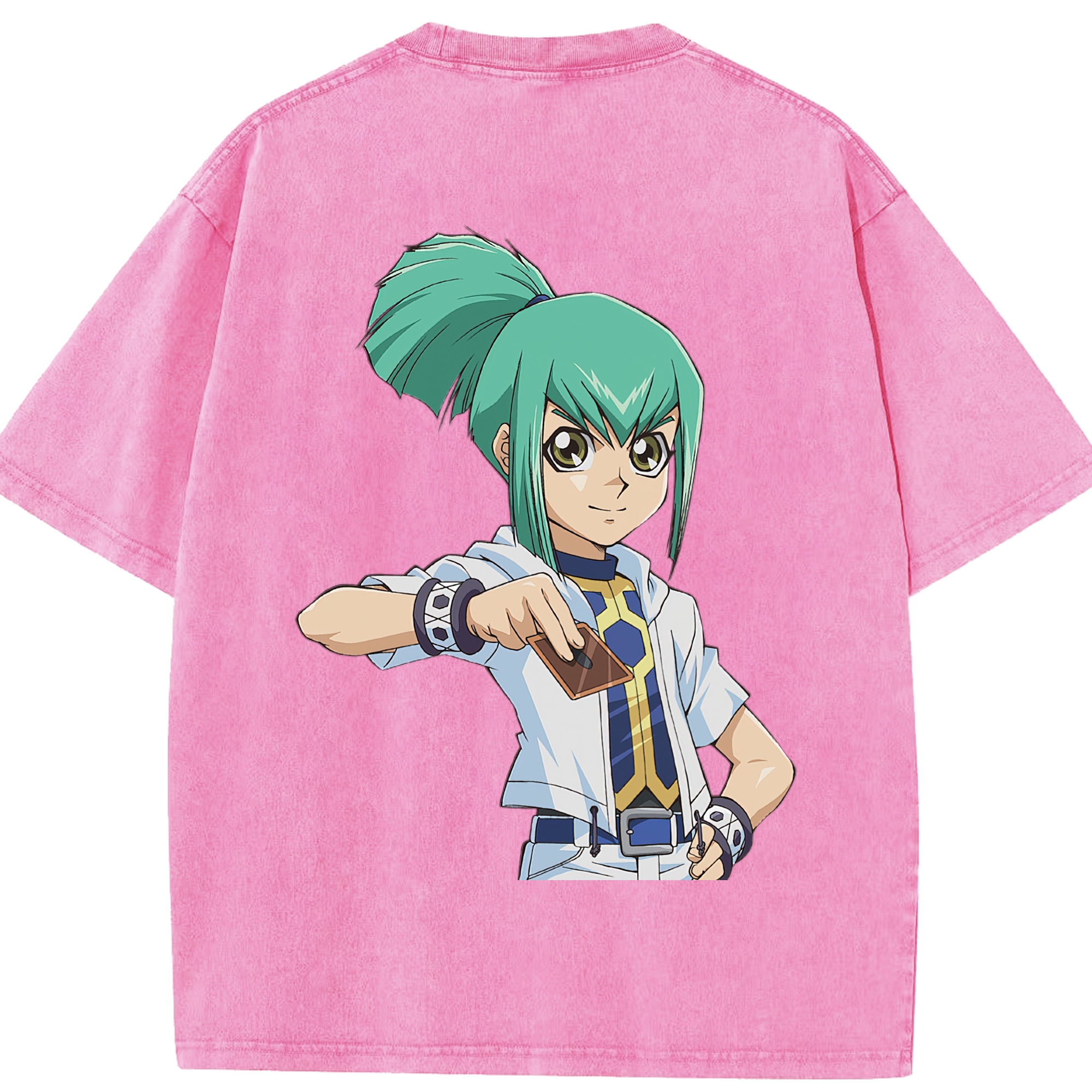 （画像用） 遊☆戯☆王 Yu-Gi-Oh! 綿100% ヴィンテージ風 半袖Tシャツ（背面プリント）
